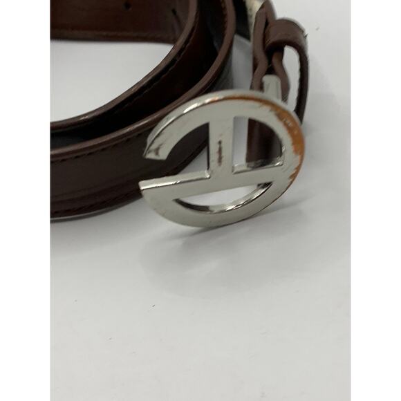 TELFAR Brown Faux Leather Logo Everyday Belt - Picture 4 of 8